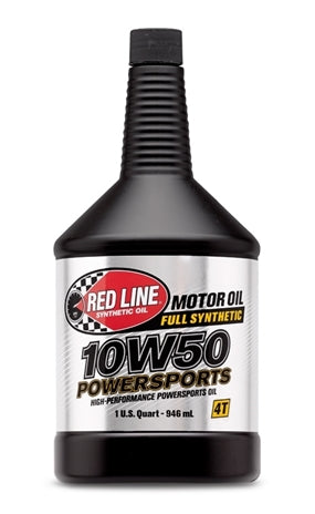 10W50 Powersports Motor Oil - 12/1quart - Redline
