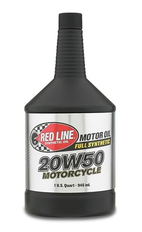 20W50 Motorcycle Oil - 12/1quart - Redline